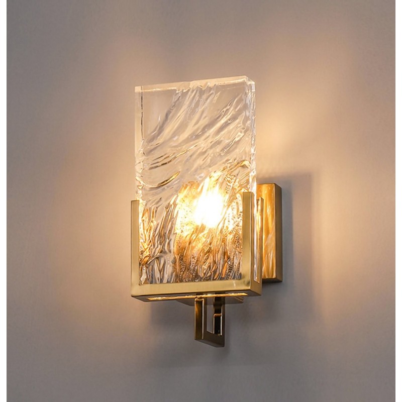 Applique murale led en cristal sconce